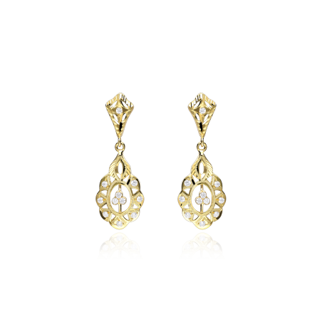 Pendientes Cubanas Oro 18k "Agadir"