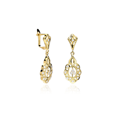 Pendientes Cubanas Oro 18k "Agadir"