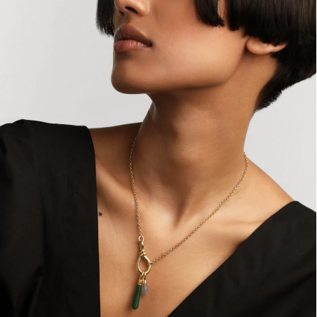 Colgante PdPaola Aventurina Verde Large Drop CO01-786-U