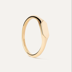 Anillo Pdpaola Sello Hexagon Mini AN01-C47-14
