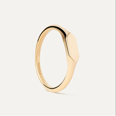 Anillo Pdpaola Sello Hexagon Mini AN01-C47-14