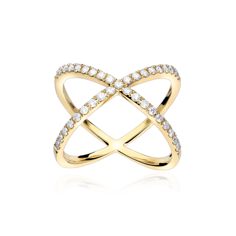 Anillo Oro 18k y diamantes 0.47cts "Leia"