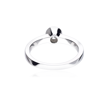 ANILLO "COLLEGNO" ORO BLANCO 18K Y DIAMANTE 0.25 CTS