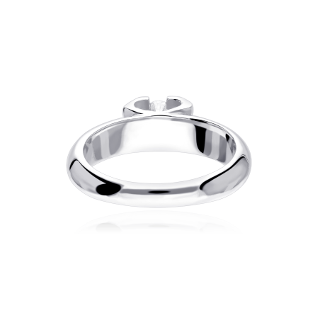 Anillo " Lucca" Oro Blanco 18k y Diamante 0.30 cts