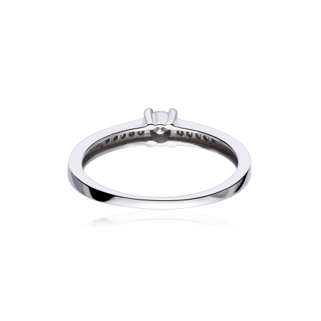 ANILLO "L'AQUILA" ORO BLANCO 18K Y DIAMANTES 0.30 CTS