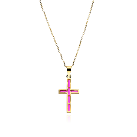 Gargantilla Oro 18k y Rubíes "Kryds"