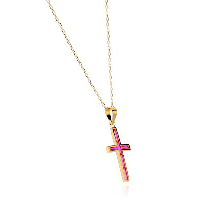 Gargantilla Oro 18k y Rubíes "Kryds"