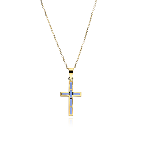 Gargantilla Oro 18k y Zafiros "Kryds"