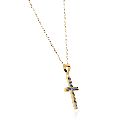 Gargantilla Oro 18k y Zafiros "Kryds"