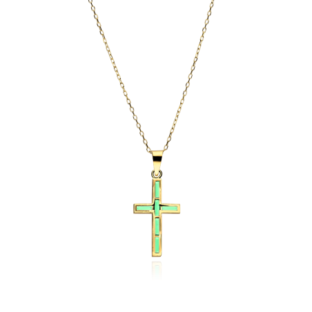 Gargantilla Oro 18k y esmeraldas "Kryds"