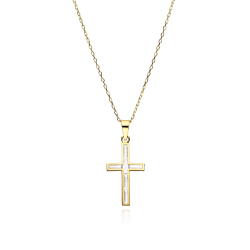 Gargantilla Oro 18k y Circonitas "Kryds"
