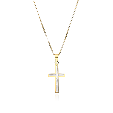 Gargantilla Oro 18k y Circonitas "Kryds"