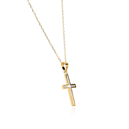 Gargantilla Oro 18k y Circonitas "Kryds"