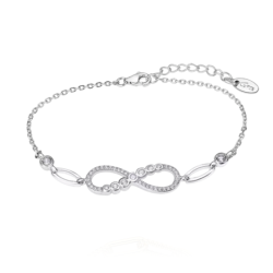 Pulsera Lotus Silver Trendy mujer infinito plata y circonitas LP3189-2/1