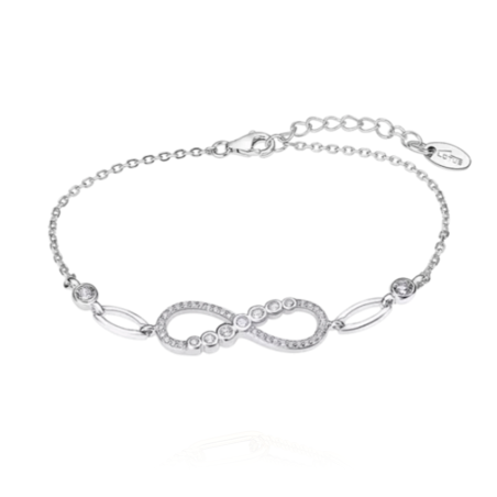 Pulsera Lotus Silver Trendy mujer infinito plata y circonitas LP3189-2/1