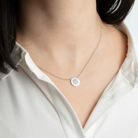 Collar Lotus Silver Trendy LP1252-1/1