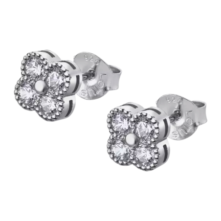 Pendientes Lotus Silver Pure Essential Flor LP1612-4/1