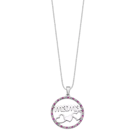 Collar Lotus Silver Mamá Corazones LP1809-1/2