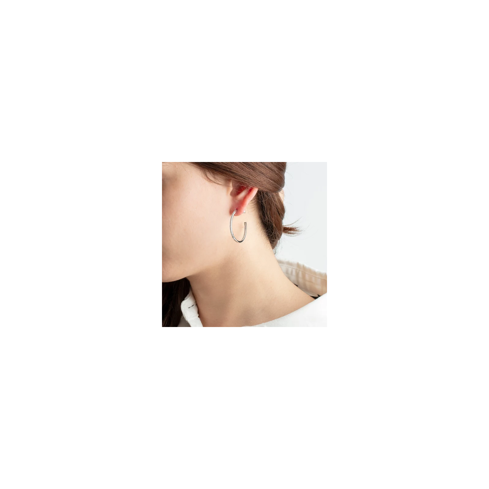 Pendientes Lotus Silver Aro En Plata Con Circonitas LP1937-4/2