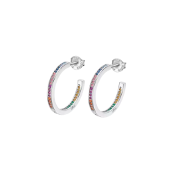 Pendientes Lotus Silver Aros Multicolor LP1937-4/7
