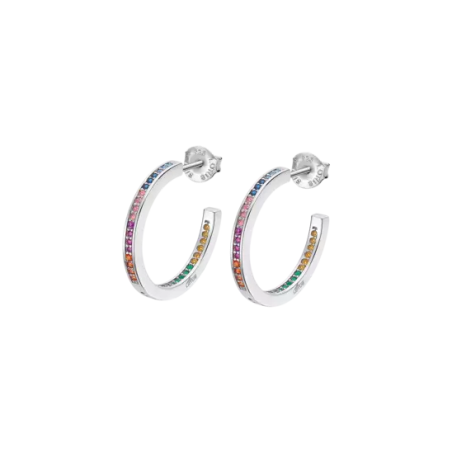 Pendientes Lotus Silver Aros Multicolor LP1937-4/7