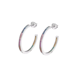 Pendientes Lotus Silver Aros Multicolor LP1937-4/8