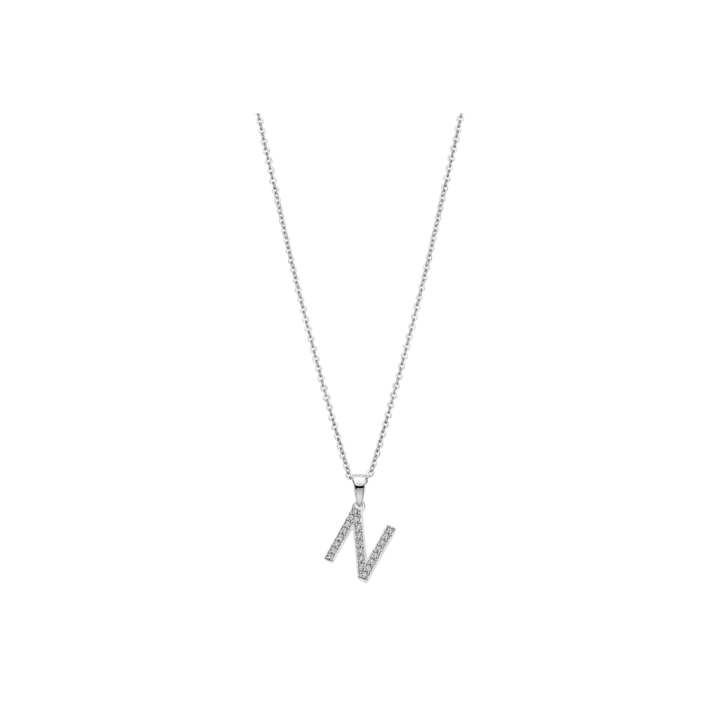 Collar Lotus Silver Trendy Letra "N" LP1958-1/N