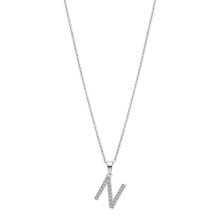 Collar Lotus Silver Trendy Letra "N" LP1958-1/N