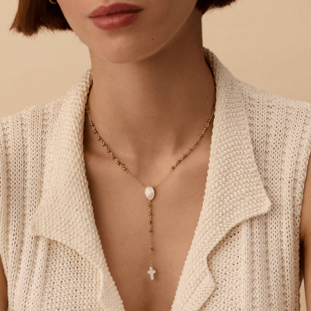 Collar Agatha Midi Sunset Nácar 02680242-831-TU