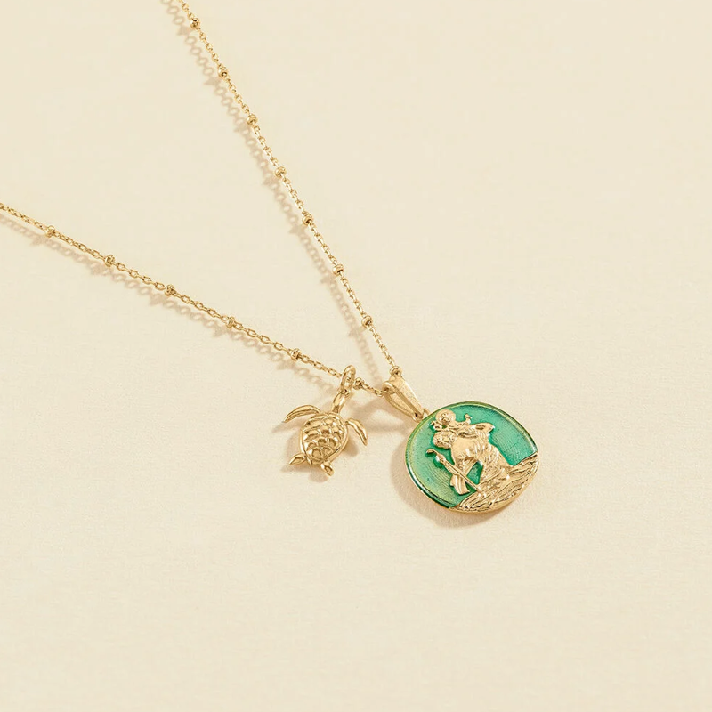 Collar Agatha Twilight verde 02680244-658-TU Collar Agatha Twilight verde 02680244-658-TU