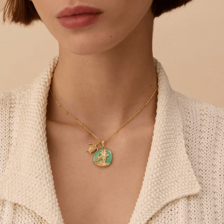 Collar Agatha Twilight verde 02680244-658-TU