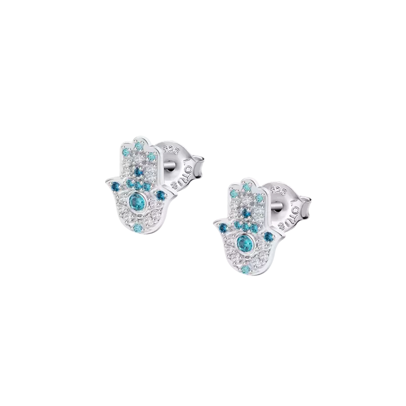 Pendientes Lotus Silver Mano de Fátima LP1989-4/4