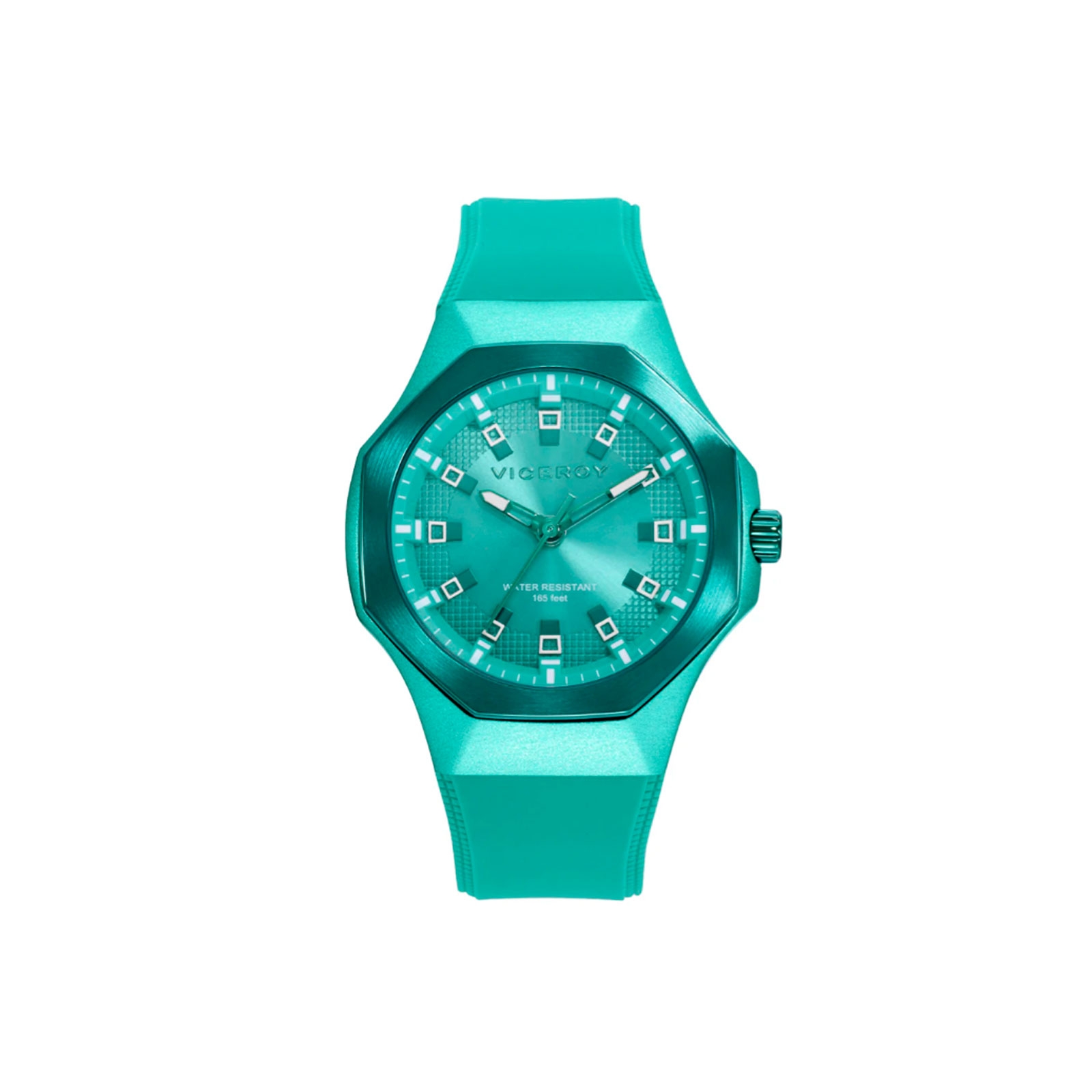 Reloj Viceroy caja de aluminio verde correa silicona verde hombre ...