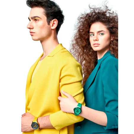 Reloj Viceroy caja de aluminio amarillo correa silicona amarillo mujer 401391-37