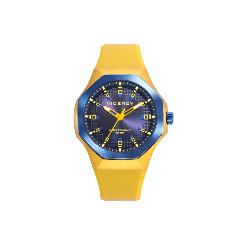Reloj Viceroy caja de aluminio amarillo correa silicona amarillo mujer 401391-37