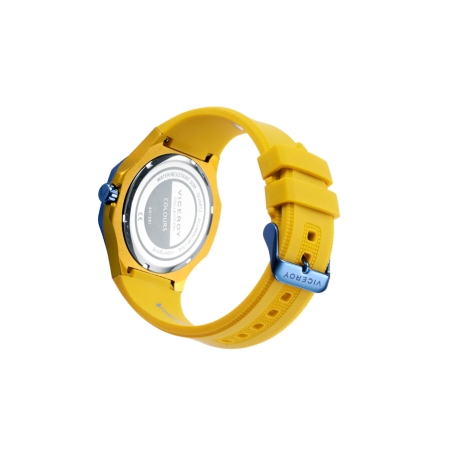 Reloj Viceroy caja de aluminio amarillo correa silicona amarillo mujer 401391-37