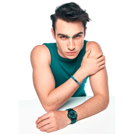 Reloj Viceroy caja de aluminio verde correa silicona verde hombre 401391-67