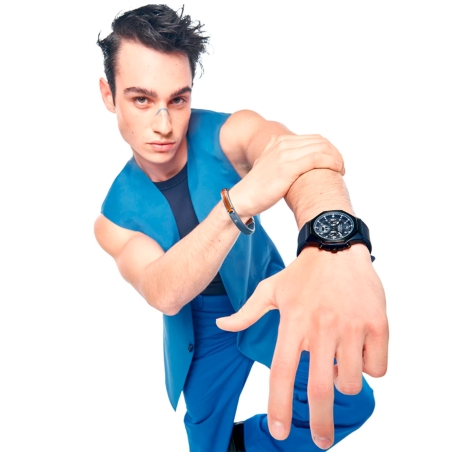 Reloj Viceroy caja de aluminio azul correa silicona azul hombre 401393-37