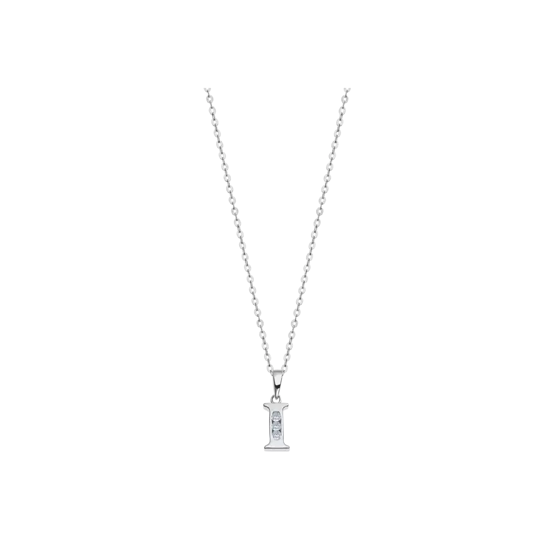 Collar Lotus Silver Trendy Letra "I" LP3054-1/I