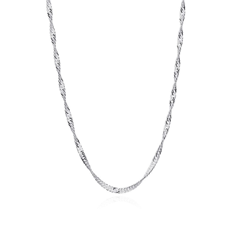 CADENA "JOYCE" PLATA DE LEY 50 CM