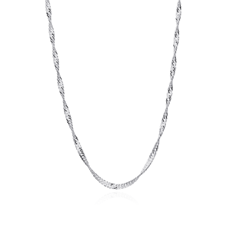 CADENA "JOYCE" PLATA DE LEY 50 CM