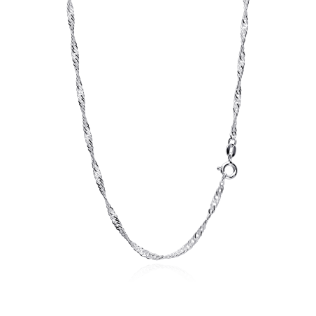CADENA "JOYCE" PLATA DE LEY 50 CM