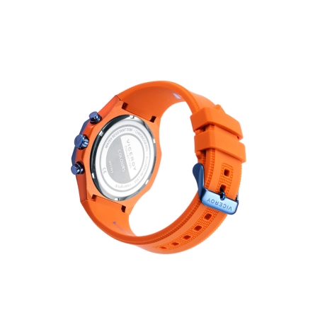 Reloj Viceroy caja de aluminio azul correa silicona naranja hombre 401393-97