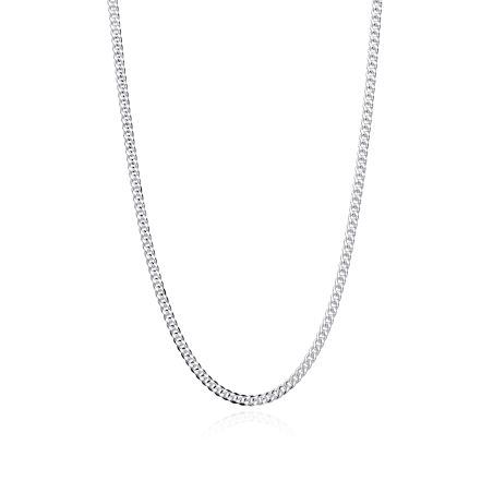 CADENA "TREK" PLATA DE LEY 50 CM