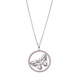 Collar Lotus Silver Mariposa LP3075-1/2