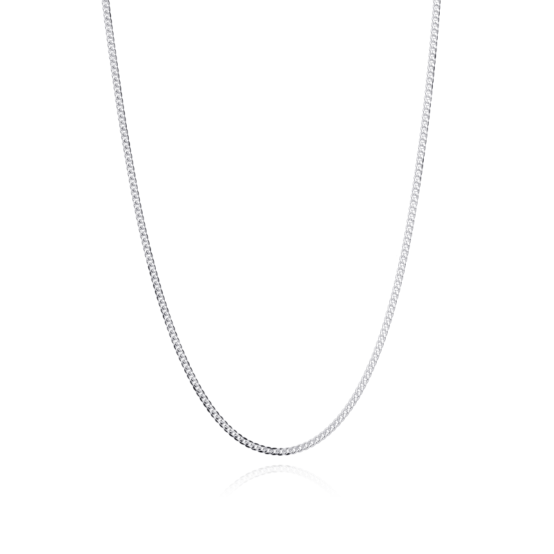 CADENA "SAKHMET" PLATA DE LEY 45 CM
