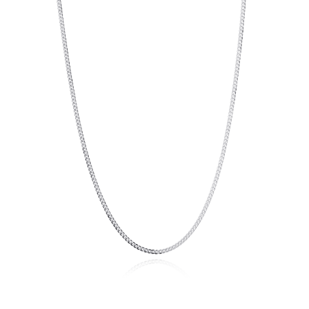 CADENA "SAKHMET" PLATA DE LEY 45 CM