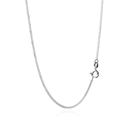 CADENA "SAKHMET" PLATA DE LEY 45 CM