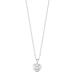 Collar Lotus Silver Corazón LP3092-1/1