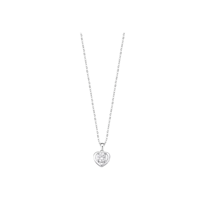 Collar Lotus Silver Corazón LP3092-1/1